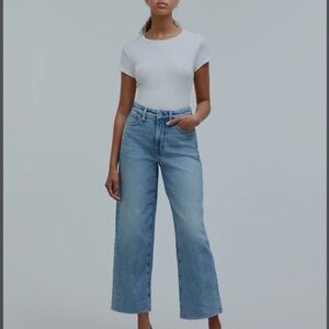 Madewell The Curvy Perfect Vintage Wide-Leg Crop Jean